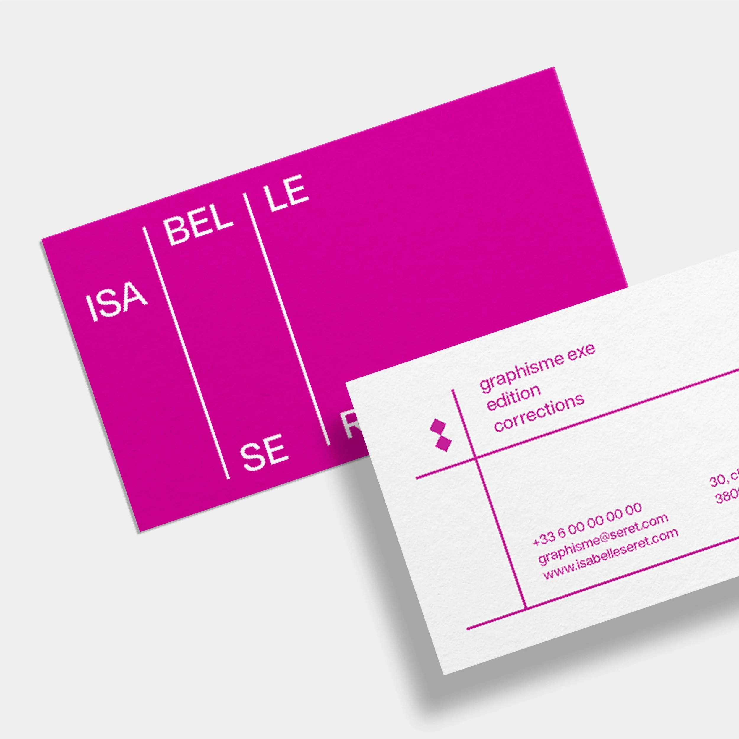 Identité visuelle pour Isabelle Seret - maquetiste
