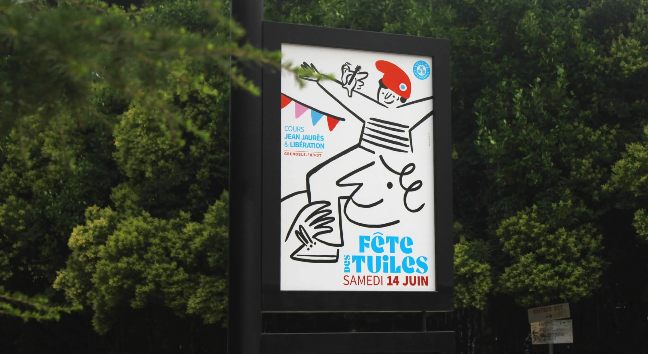 Affiche de la Fête des Tuiles dans le Parc Paul Mistral