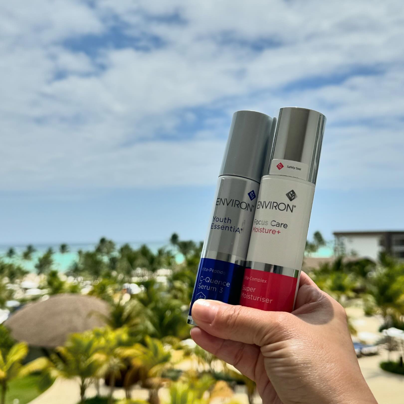 It&rsquo;s important to replenish your skin&rsquo;s natural protection from the sun. That&rsquo;s why I brought along these 2 products to make sure I have all my basis covered and my skin stays nourished and hydrated. 

YOUTH ESSENTIA C-QUENCE SERUM 