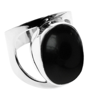 Large Oval Ring - Black Onyx