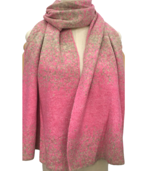 Graded Dappled Print Soft Scarf - Pink