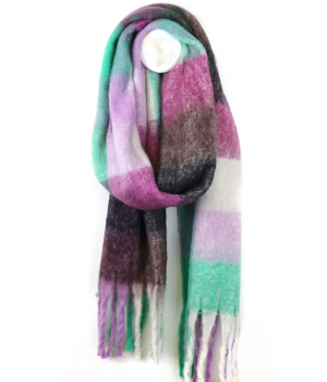 Purple Mix Fluffy Check Scarf.png