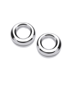 Open Circle Silver Studs