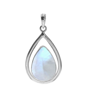 Open Teardrop Pendant - Moonstone