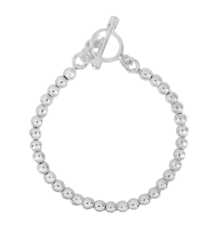 Small Silver Ball Bracelet