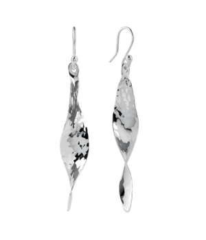Hammered Twisted Drop Earrings