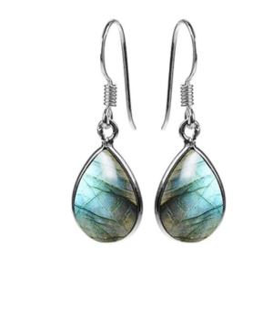 Small Tear Drop Earrings - Labradorite