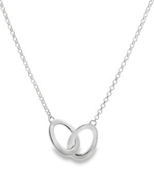 Silver Links of Love Necklace