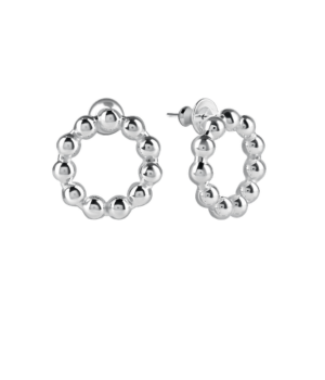 Silver Ball Open Circle Studs SE034.png