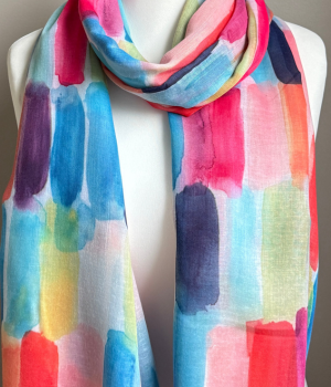 Brushstrokes Scarf - Multi