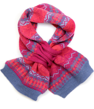 DenimPink Fair Isle Pull Through Scarf.png