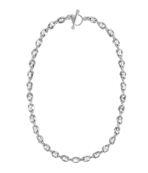 Coffee Bean Silver Necklace