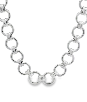 Silver Circles Necklace