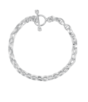 Oval Belcher Link Bracelet