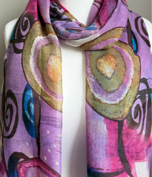 Pink & Purple Melange Scarf