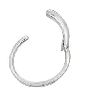 Silver Hinged Bombe Bracelet - Open.png