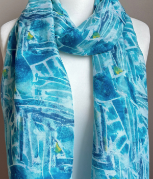 Blue Swashes Scarf