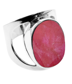 Large Oval Ring - Ruby Quartz