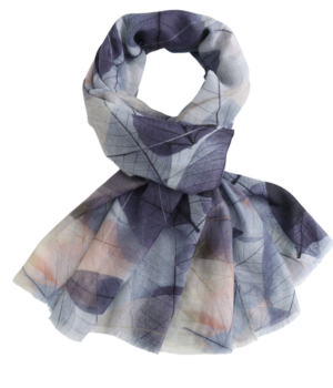 Vein Leaves Scarf - Grey (1).png