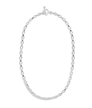 Silver Paper Chain Necklace - SN536 (1).png