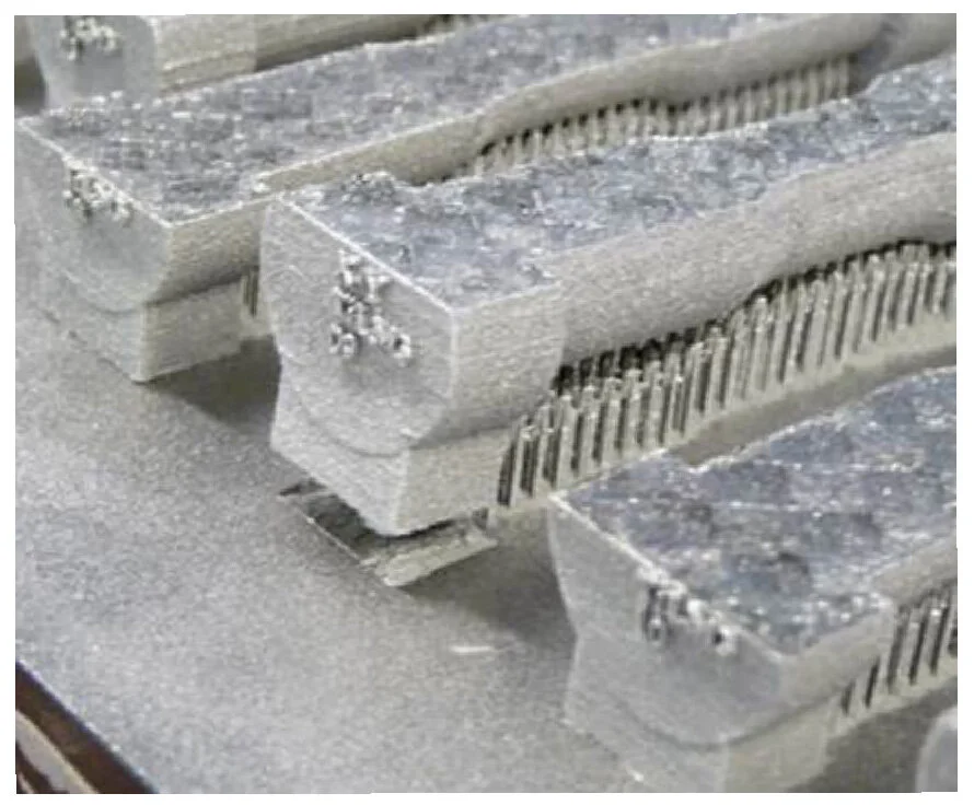 Fig1- Failure to manufacture simple cylindrical tensile specimens.