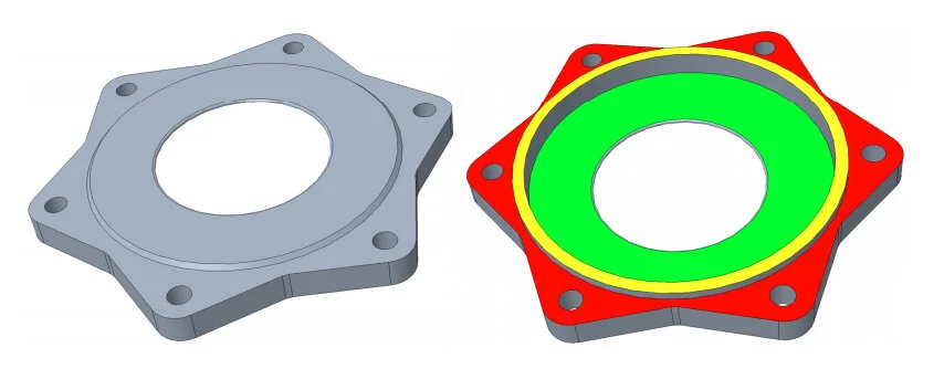 Fig2 - A simple part hiding a difficulty of support