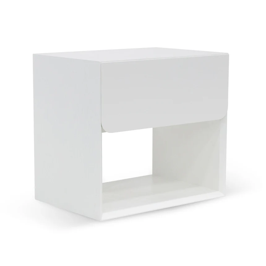 Lonny Bed Side Table - White