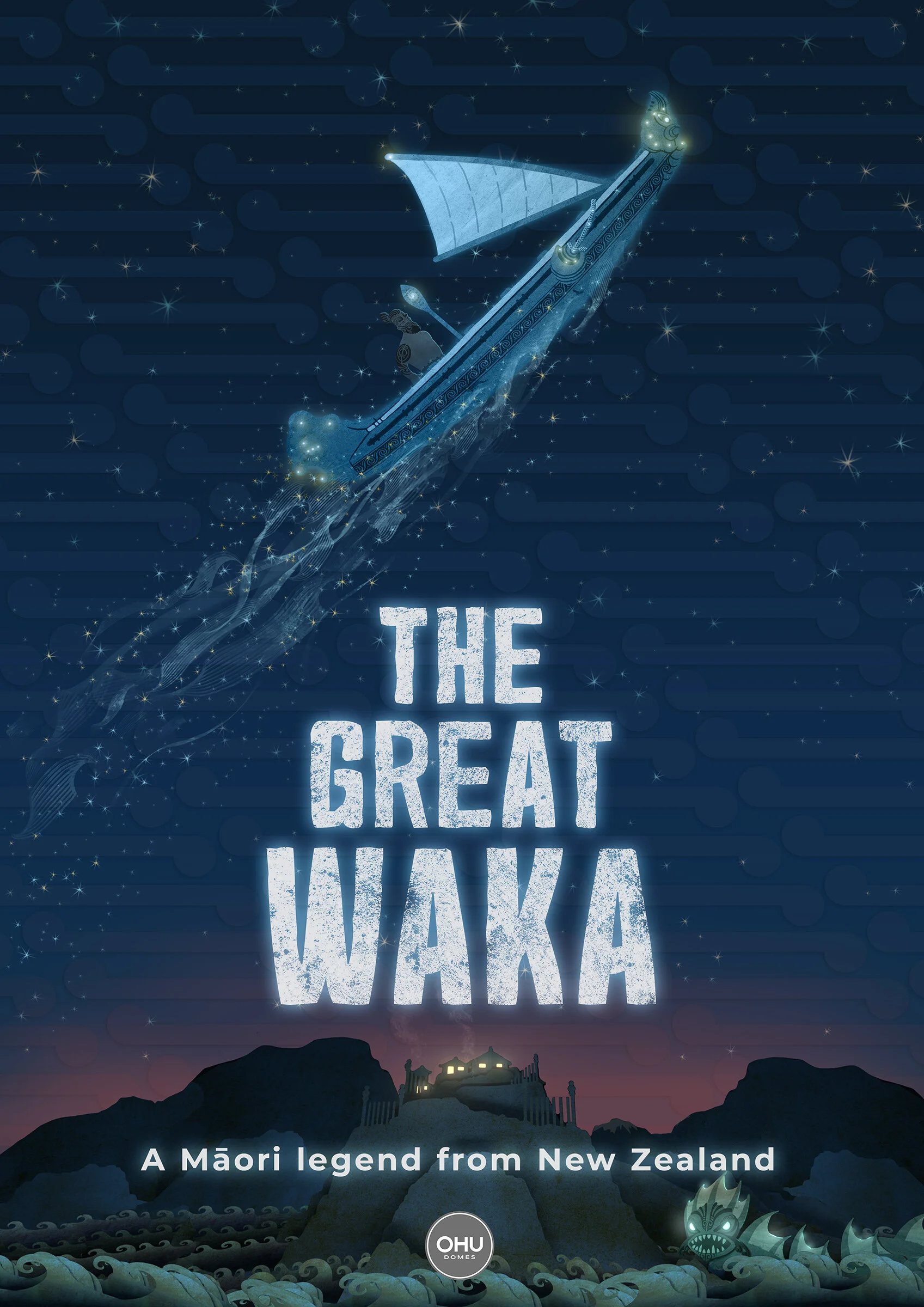 THE GREAT WAKA
tells of the creation of The Milky Way with all its constellations, and how they have been used through the ages to guide Polynesian sailors navigating the southern seas.