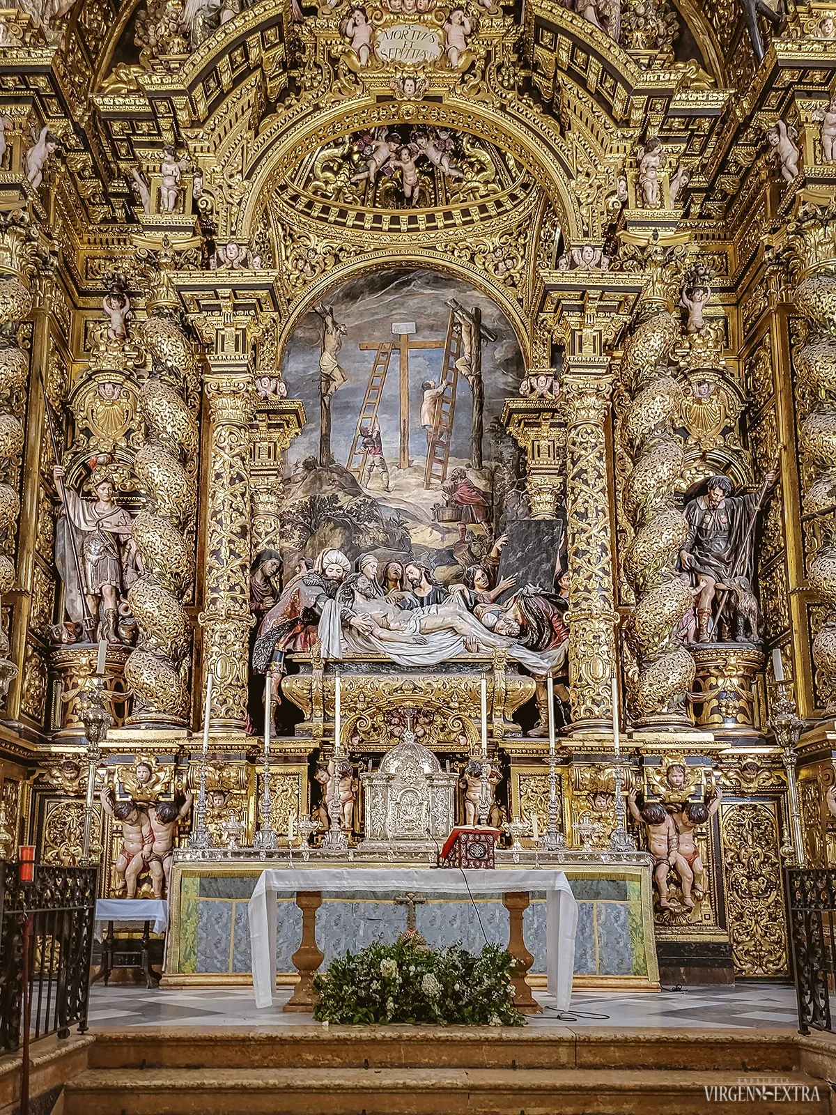 Hospital de la Caridad bažnyčios altorius | Andalūzija. Virgen Extra