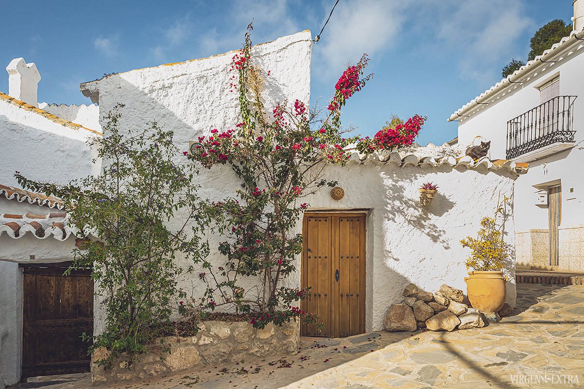 Comares baltasis Andalūzijos miestelis | Andalūzija. Virgen Extra
