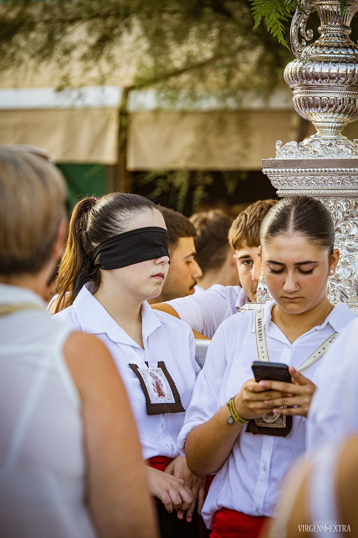 Mergelės Karmen procesija Caleta de Velez mieste | Andalūzija. Virgen Extra