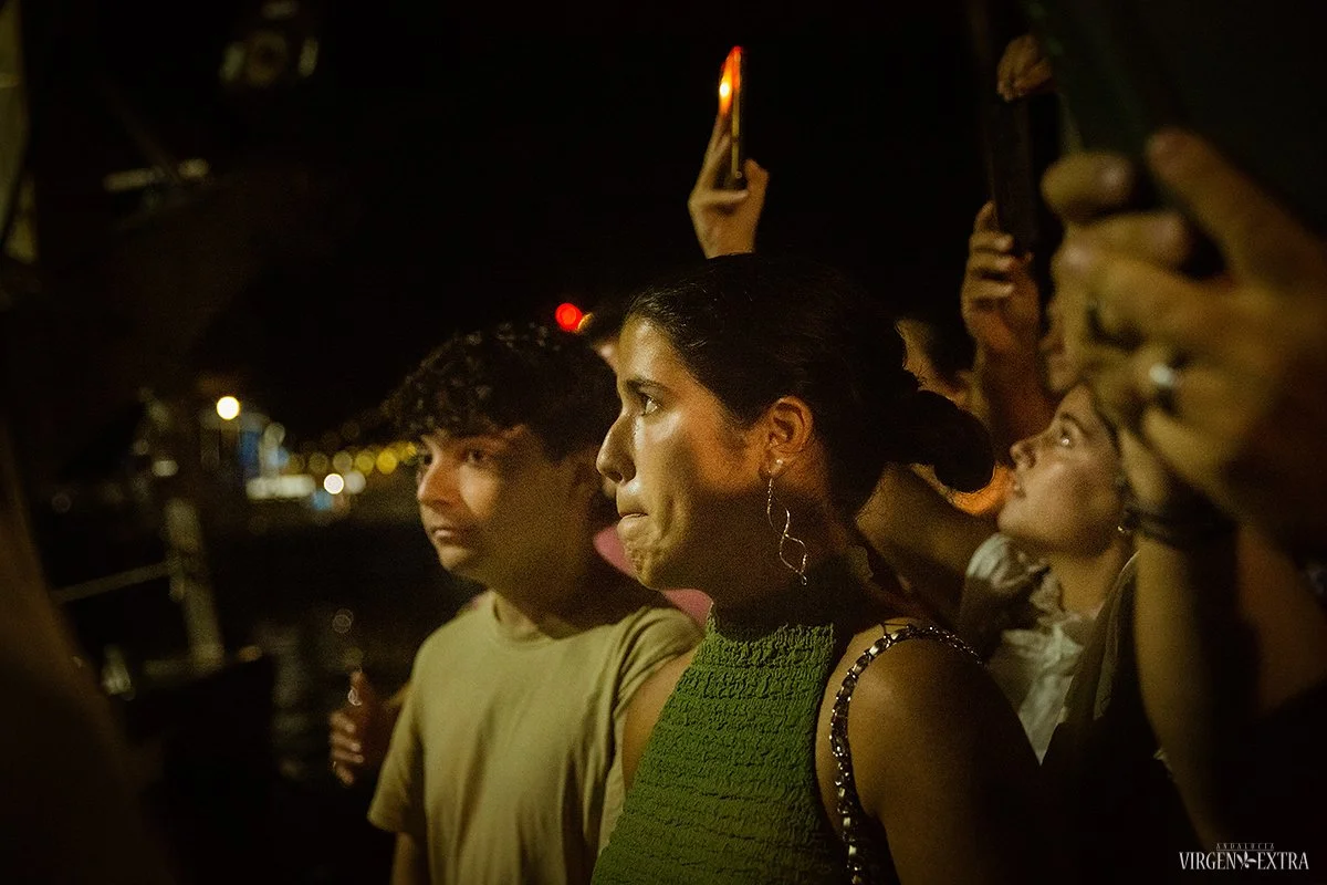 Mergelės Karmen procesija Caleta de Velez mieste | Andalūzija. Virgen Extra