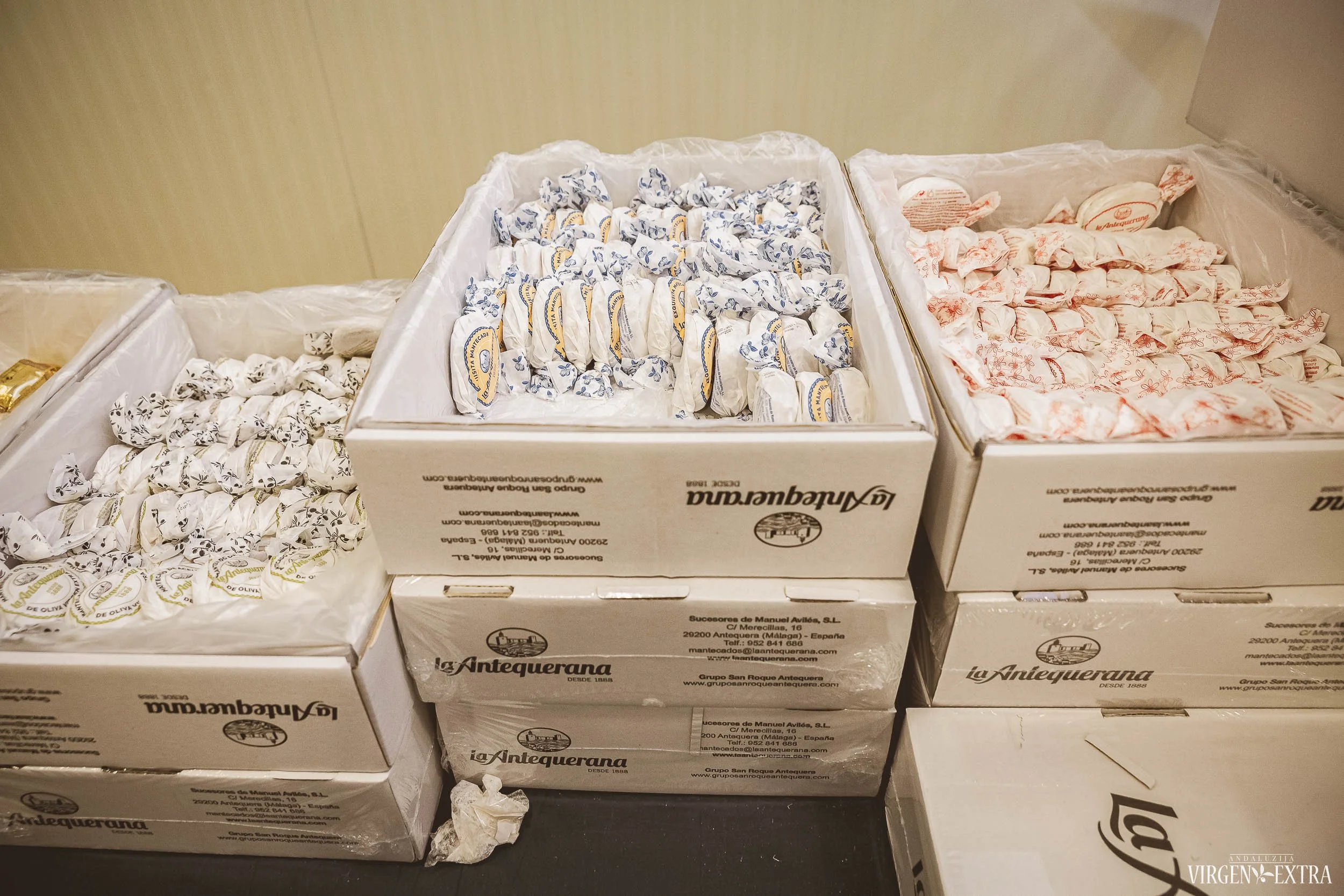 Ispaniškų saldumynų fabriko produkcija&nbsp;|&nbsp;Andalūzija. Virgen Extra