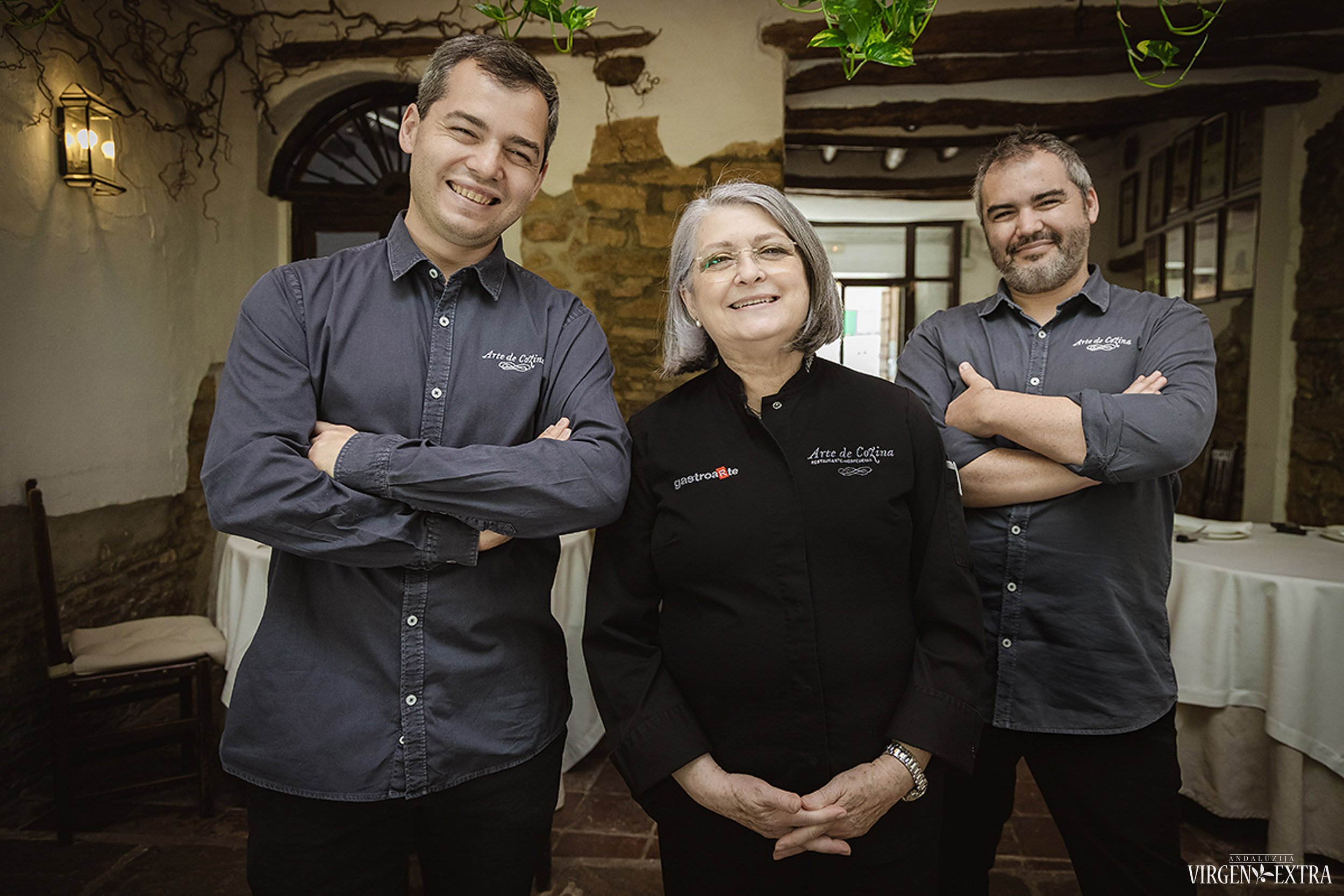 Charo Carmona su sūnumis Fran ir Luis | ©Andalūzija. Virgen Extra