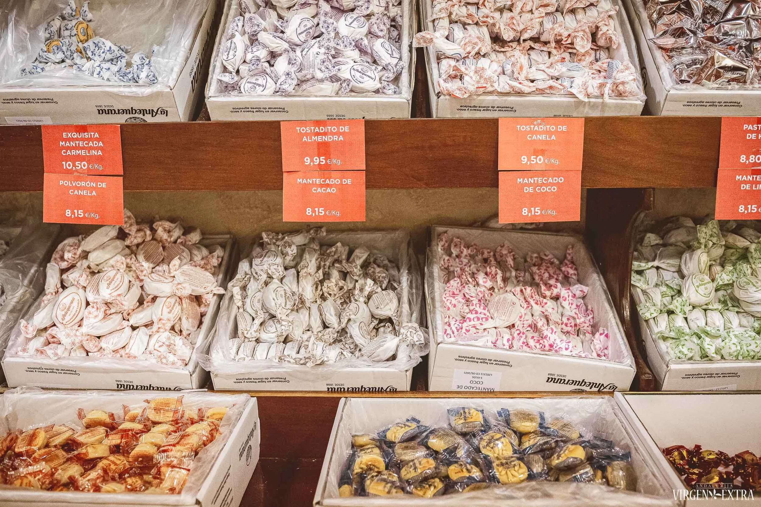 Mantecados kalėdiniai saldumynai | Andalūzija. Virgen Extra