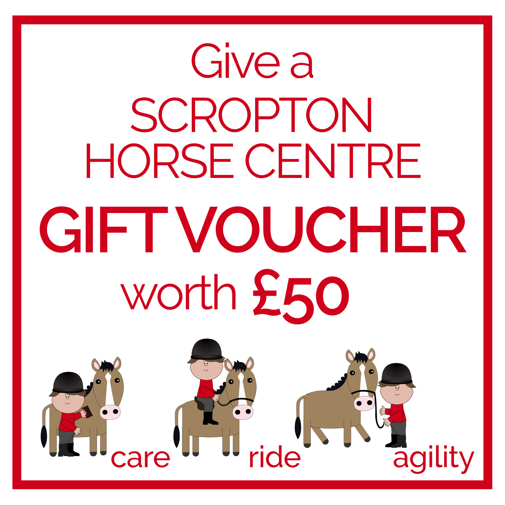 Scropton Horse Centre £50 Gift Voucher — Scropton Horse Centre