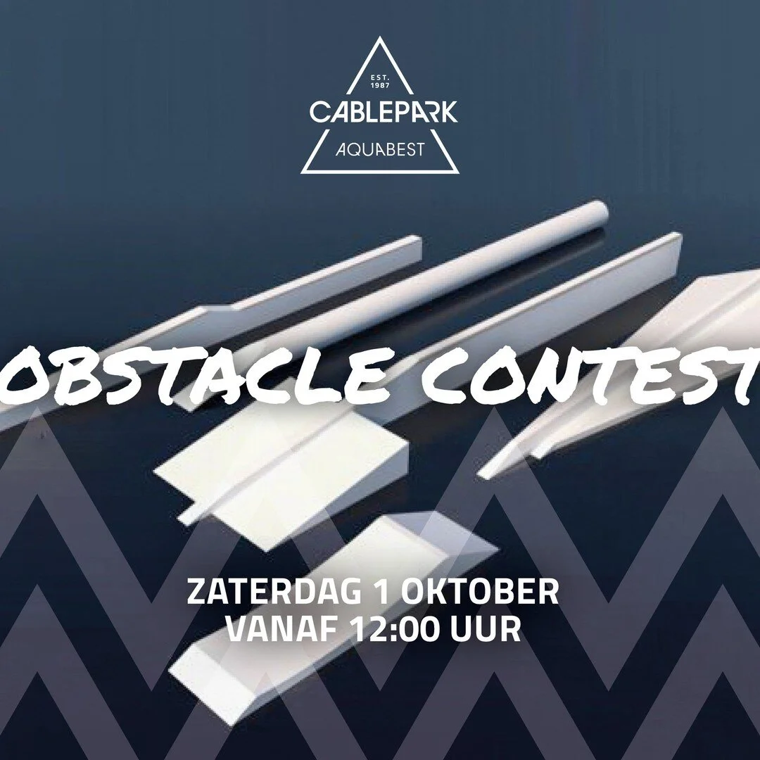 ⚠ Schrijf je uiterlijk morgen in voor onze Obstacle Contest van 1 oktober en ontvang alleen dan nog een GRATIS BBQ! ⚠

Programma
12:00 - 14:00 uur: vrij boarden
14:00 - 17:30 uur: Obstacle contest
17:30 uur BBQ
18:30 uur Prijsuitreiking

Deelnamekost