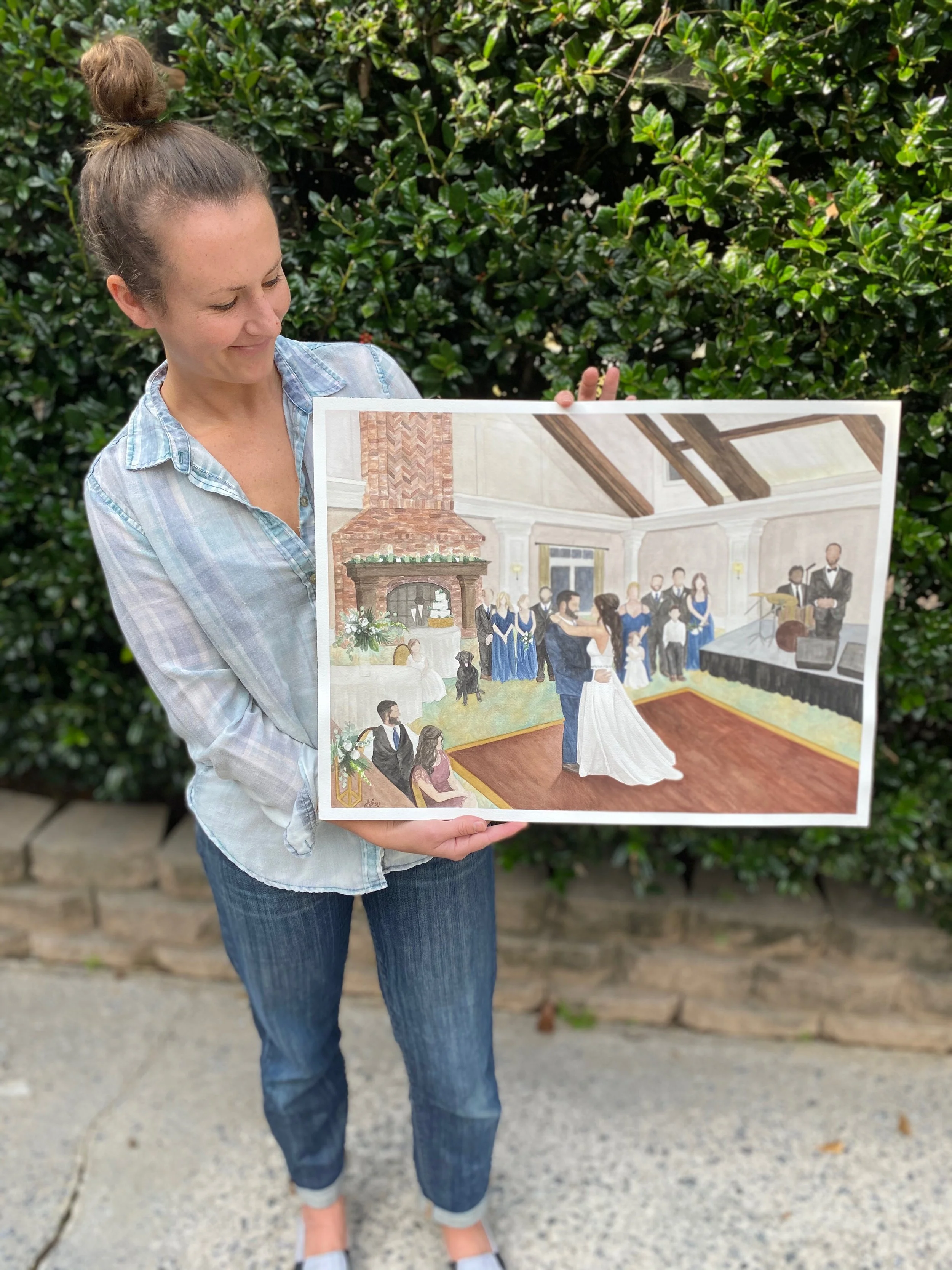 Jessy Holding Snow Live Wedding Painting .jpeg