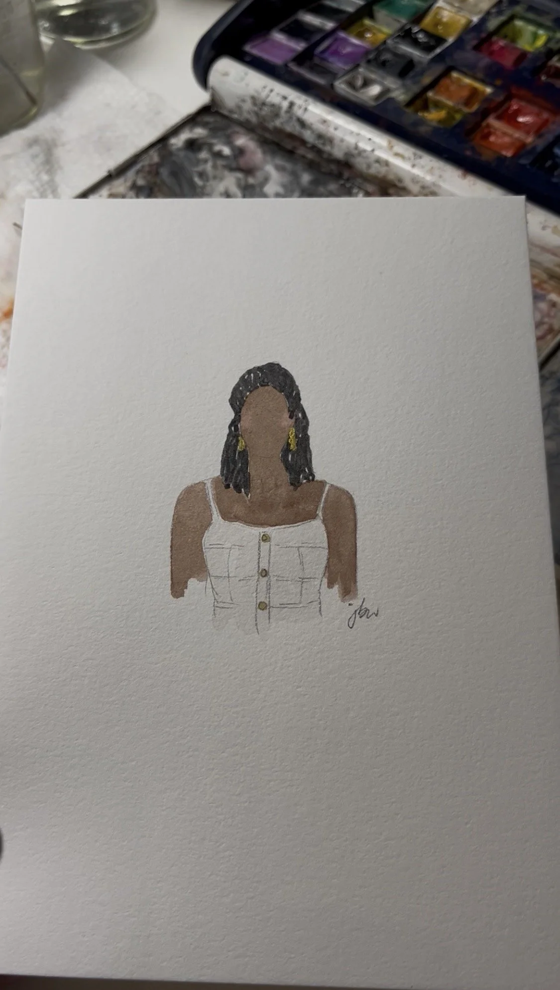 Custom Watercolor Guest Portrait
