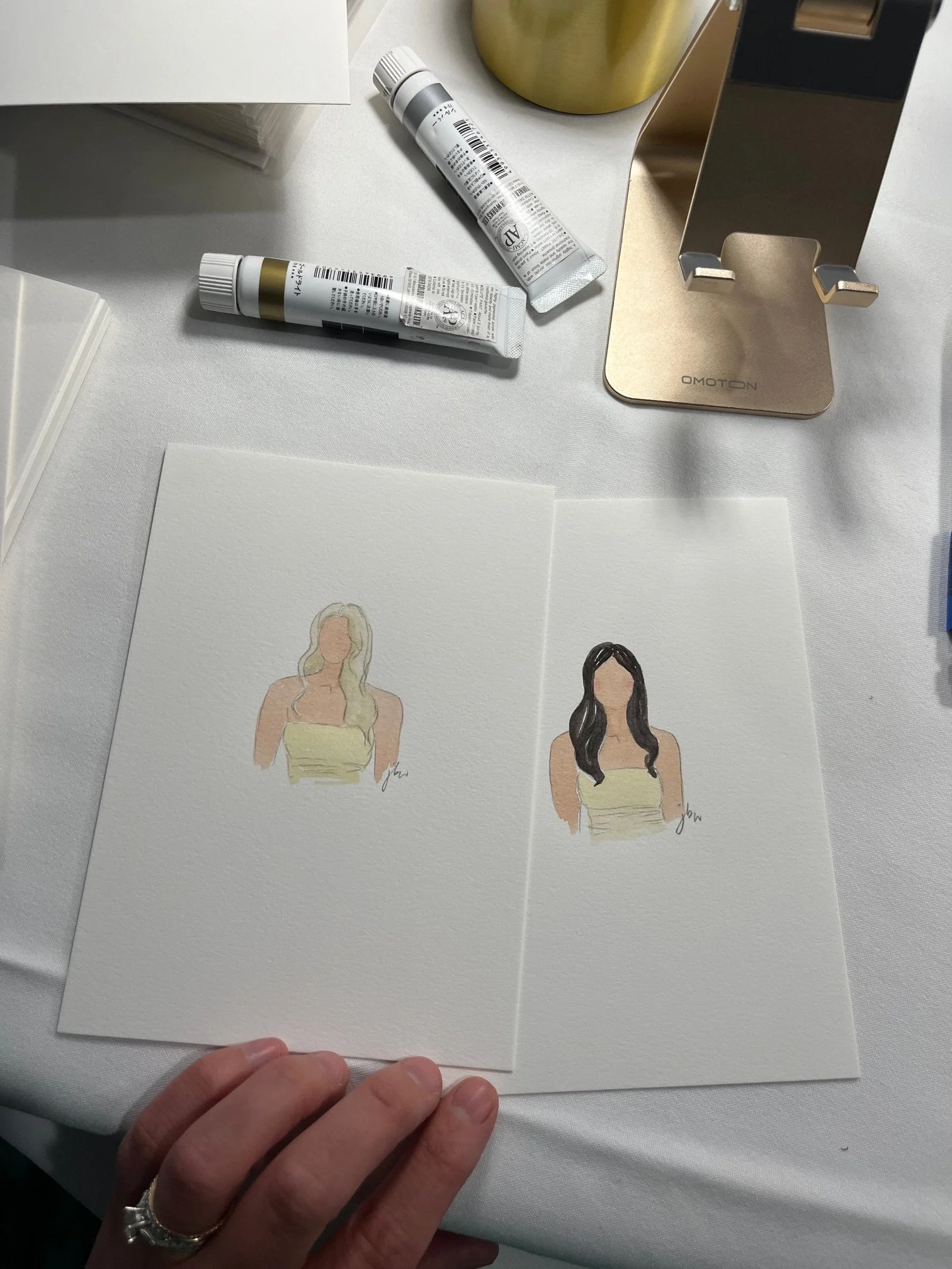 Finished Watercolor Guest Sketches