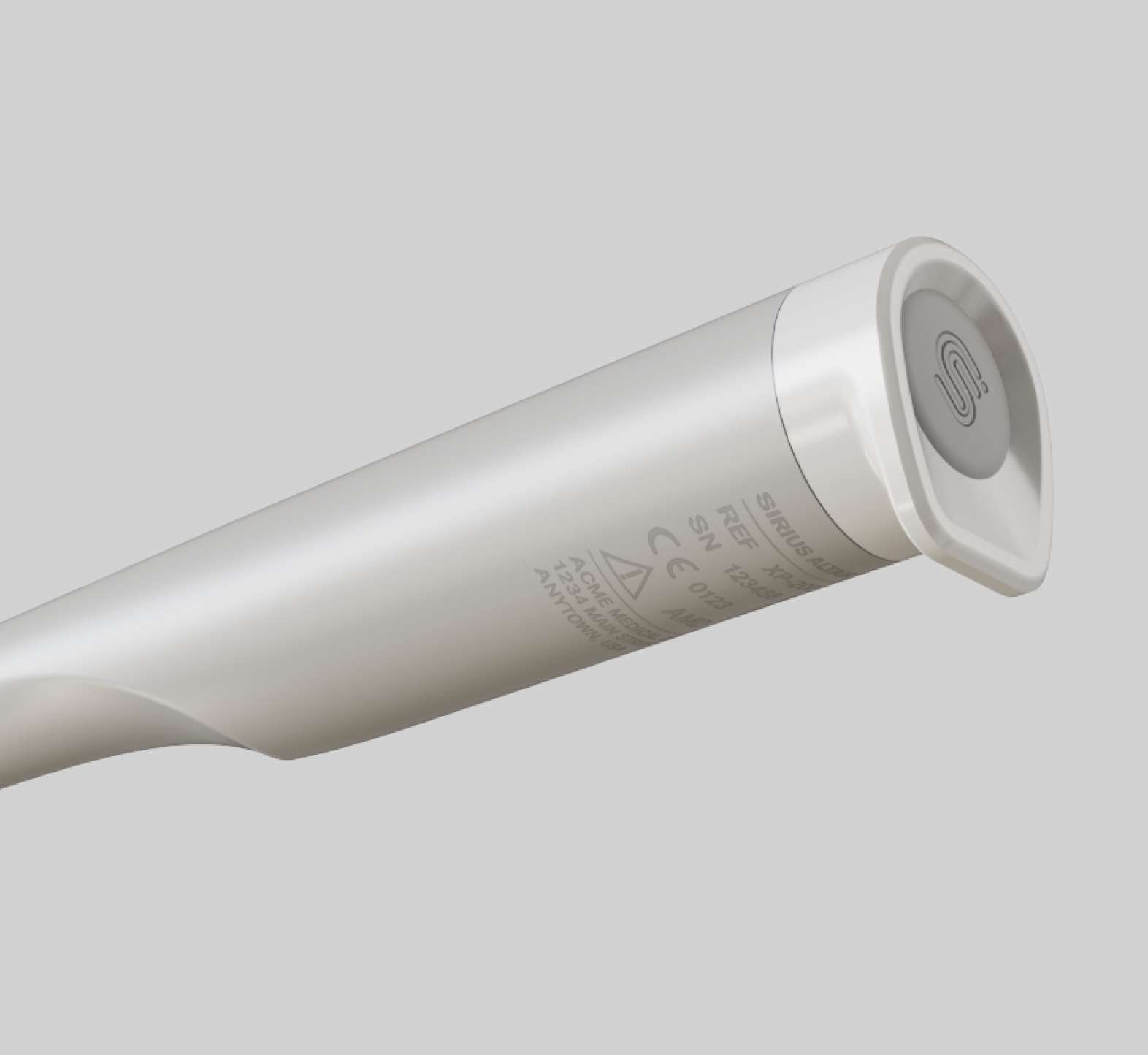 ALTAIR, a wireless tumour-localisation probe designed for intuitive use, high functionality, and efficient mass production under healthcare regulatory standards.