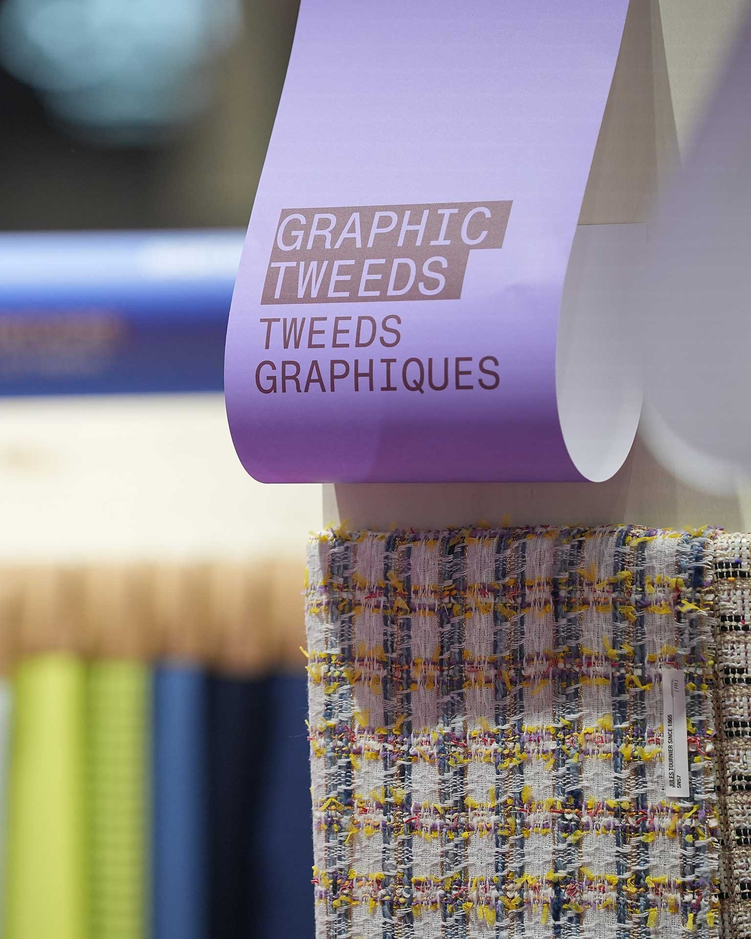 Design des panneaux d'information mode sur le salon