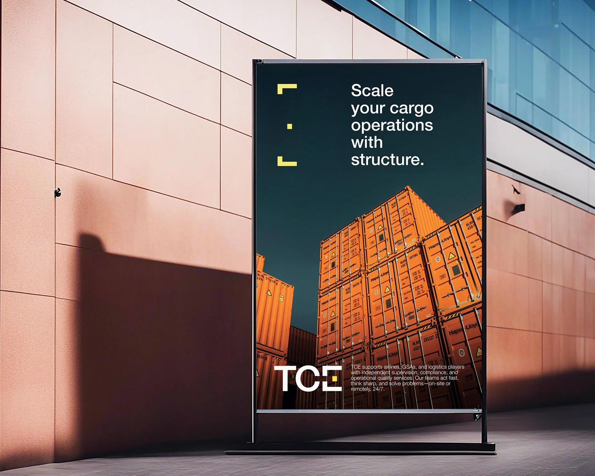 TCE communication print - publicité poster