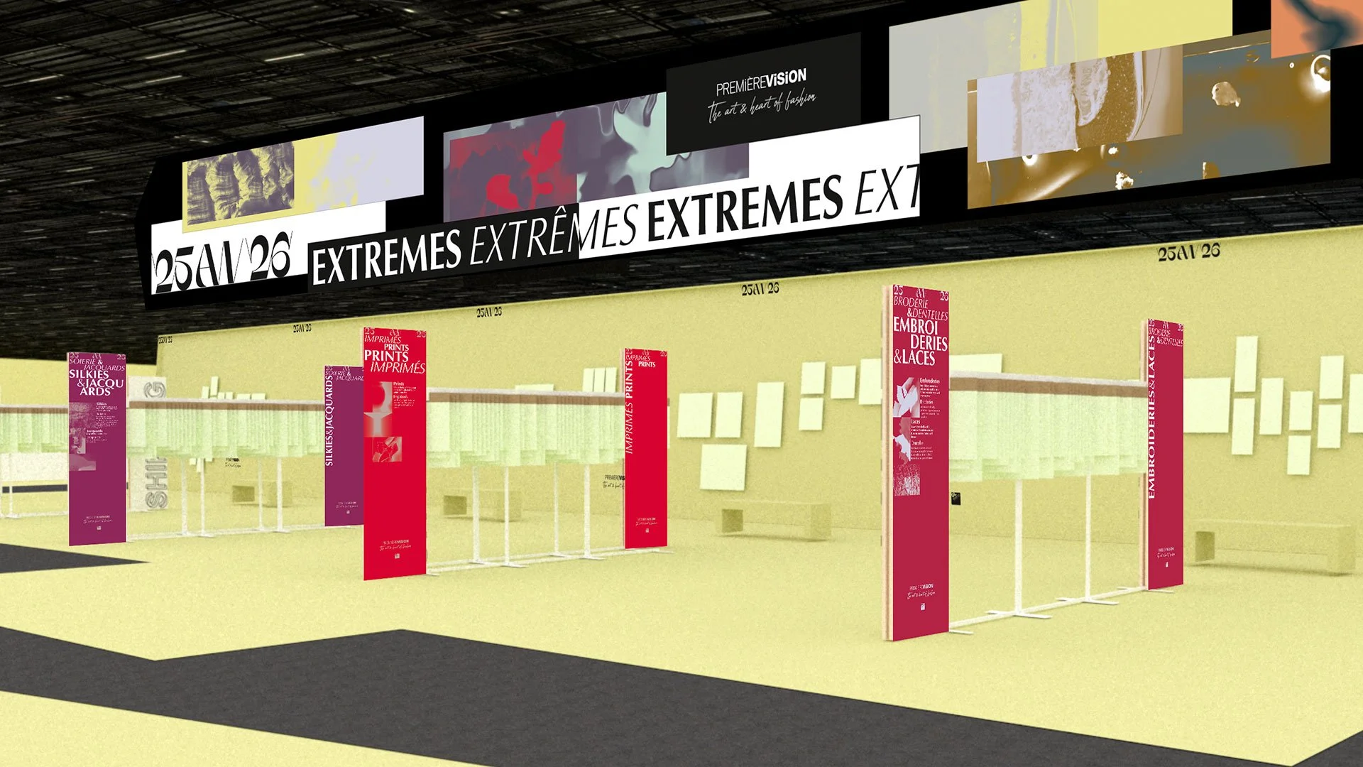 Vue 3D de l'espace Sourcing du salon