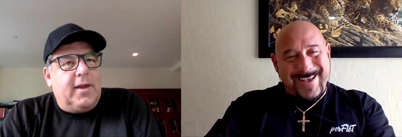 Actor Steven Schirripa (left) shared stories of Old Las Vegas during a recent Zoom session.