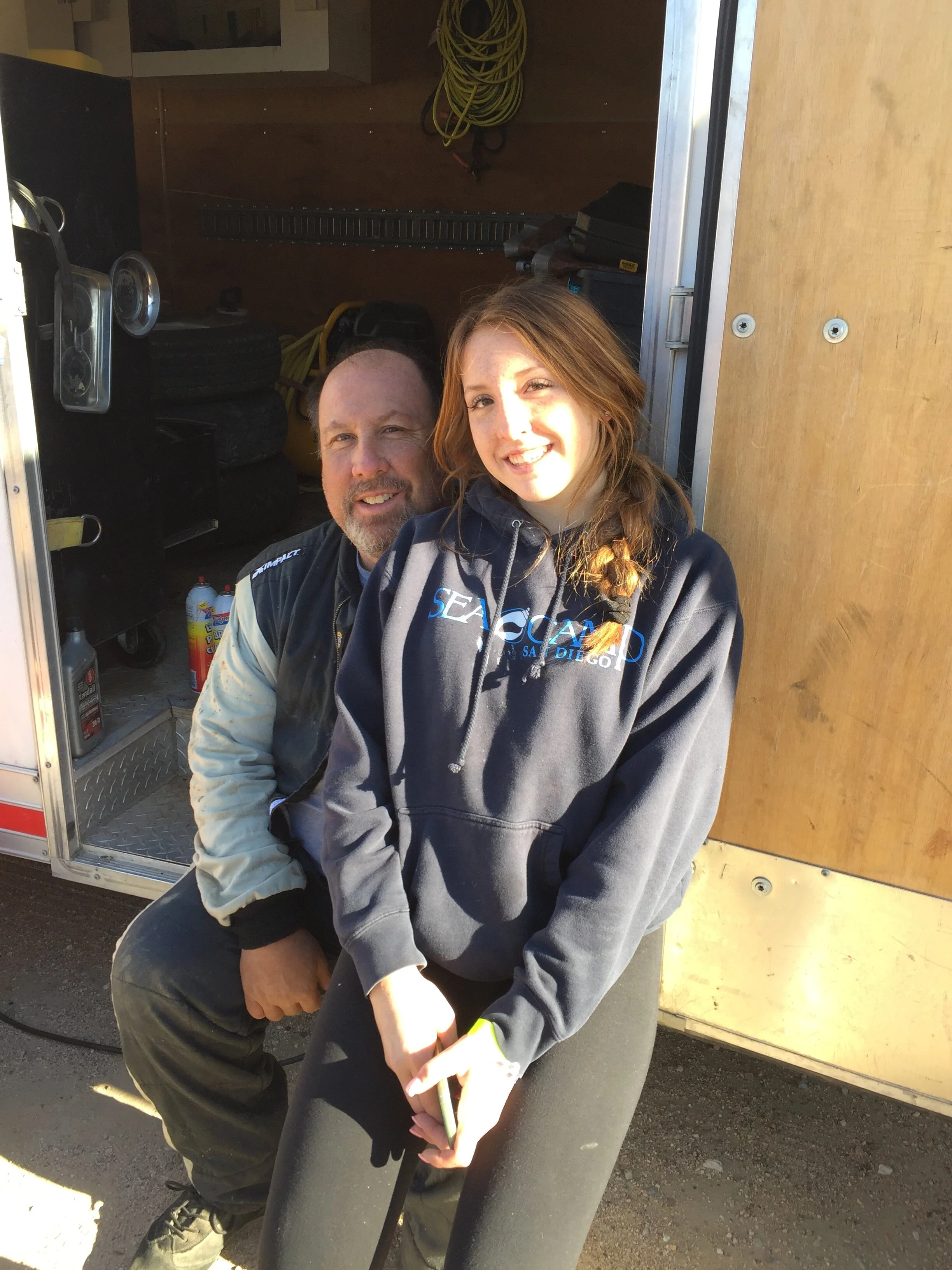 Brooke Hawley with her father, Aaron. (Photo courtesy: Hawley family)