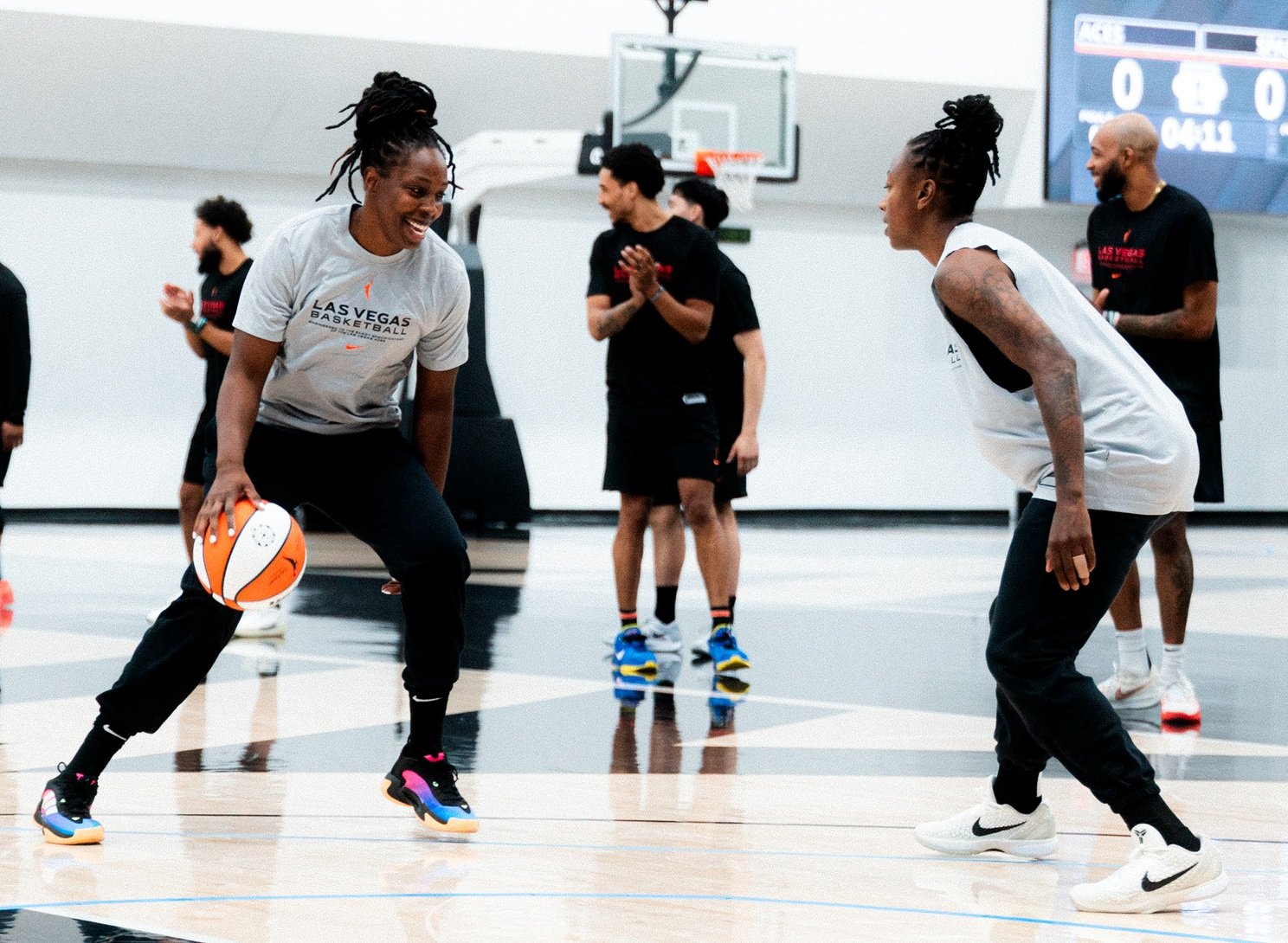 Healthy Chelsea Gray opens training camp ready to help guide driven Aces