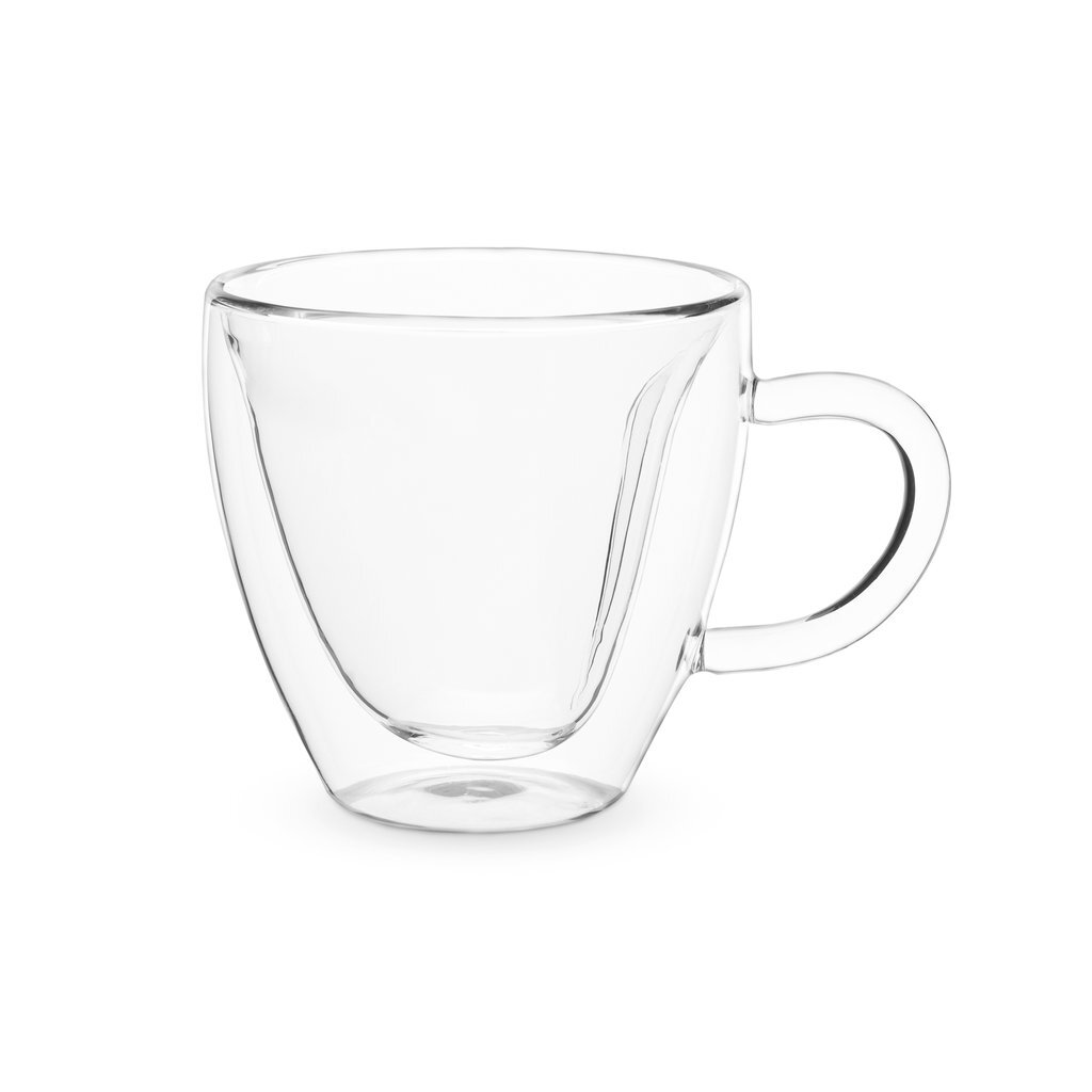 Double-Wall Glass Heart-Shaped Mug