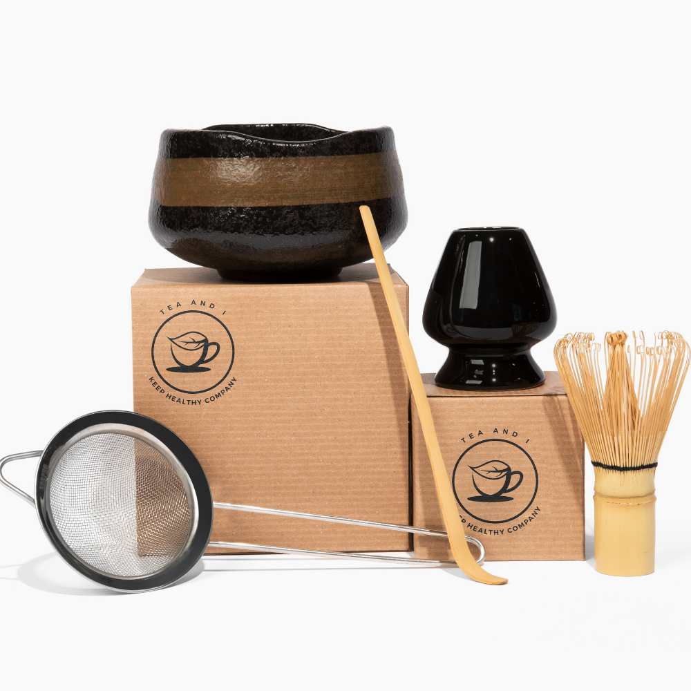 Matcha Tea 5-Piece Starter Kit - Tea and I Blend.png