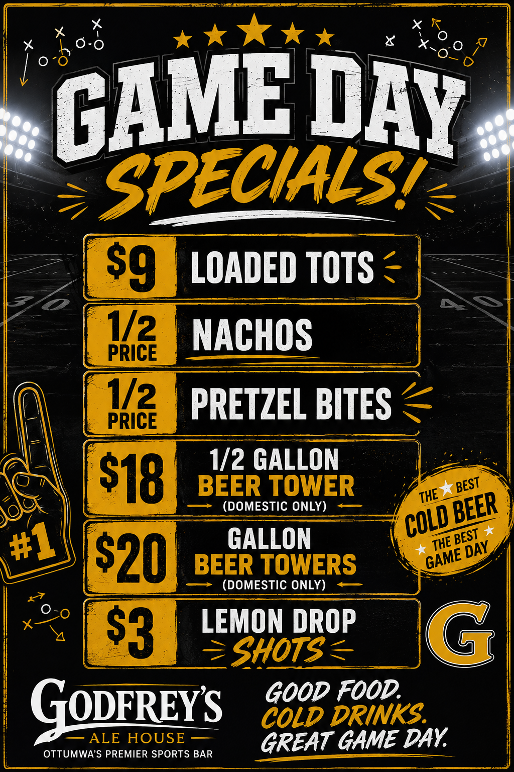 Game Day Specials